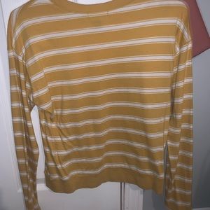 yellow crew neck
